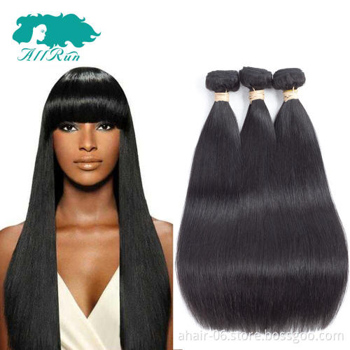 factory wholesale no tangle no shed unprocessed bone straight human hair extensions